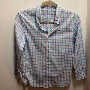 Vineyard Vines 100% cotton Gingham Button Down